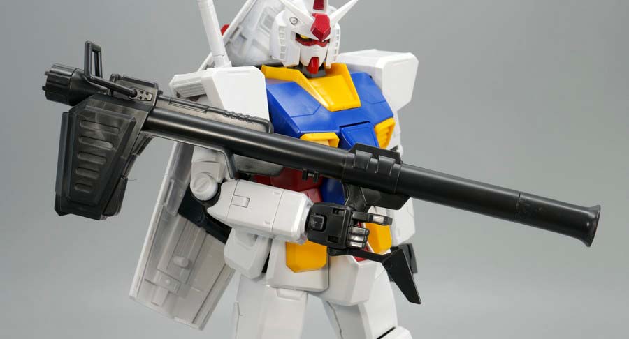 MG RX-78-2ガンダム Ver.1.5のガンプラレビュー画像です