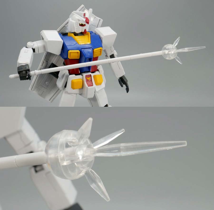 MG RX-78-2ガンダム Ver.1.5のガンプラレビュー画像です