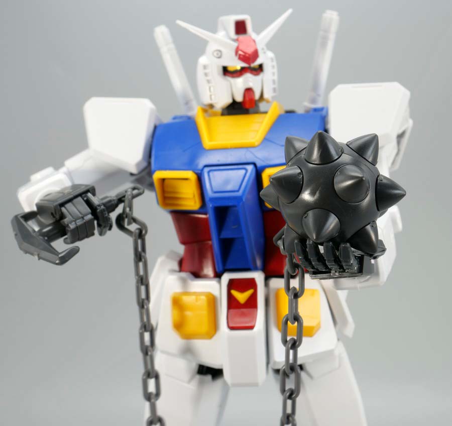 MG RX-78-2ガンダム Ver.1.5のガンプラレビュー画像です