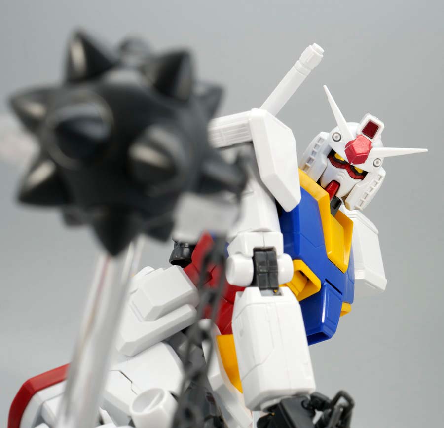 MG RX-78-2ガンダム Ver.1.5のガンプラレビュー画像です