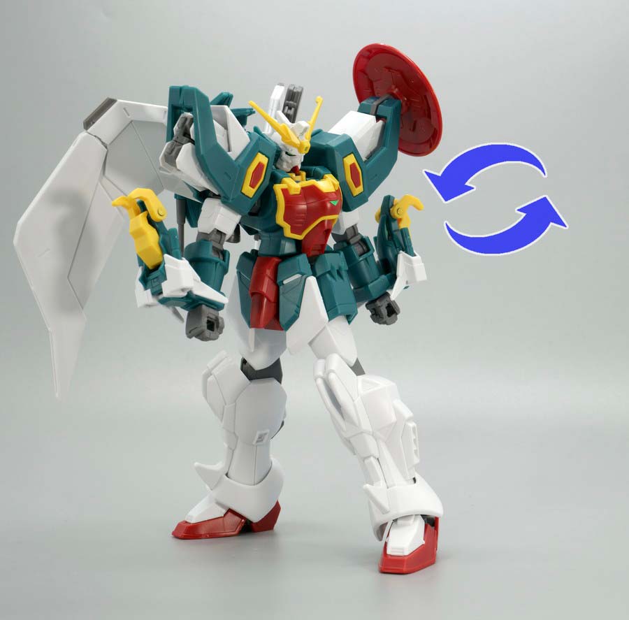 HGACアルトロンガンダムのガンプラレビュー画像です