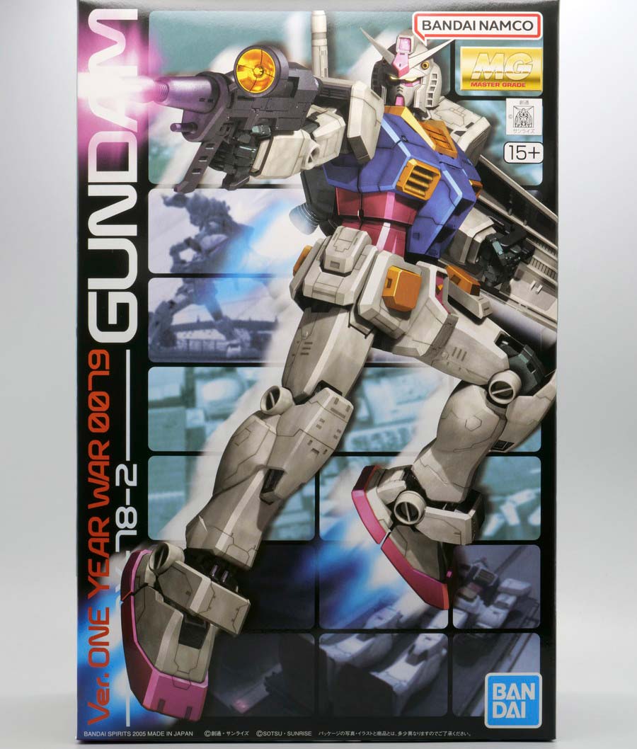 MG 1/100 RX-78-2ガンダム Ver.ONE YEAR WAR 0079のガンプラレビュー画像です