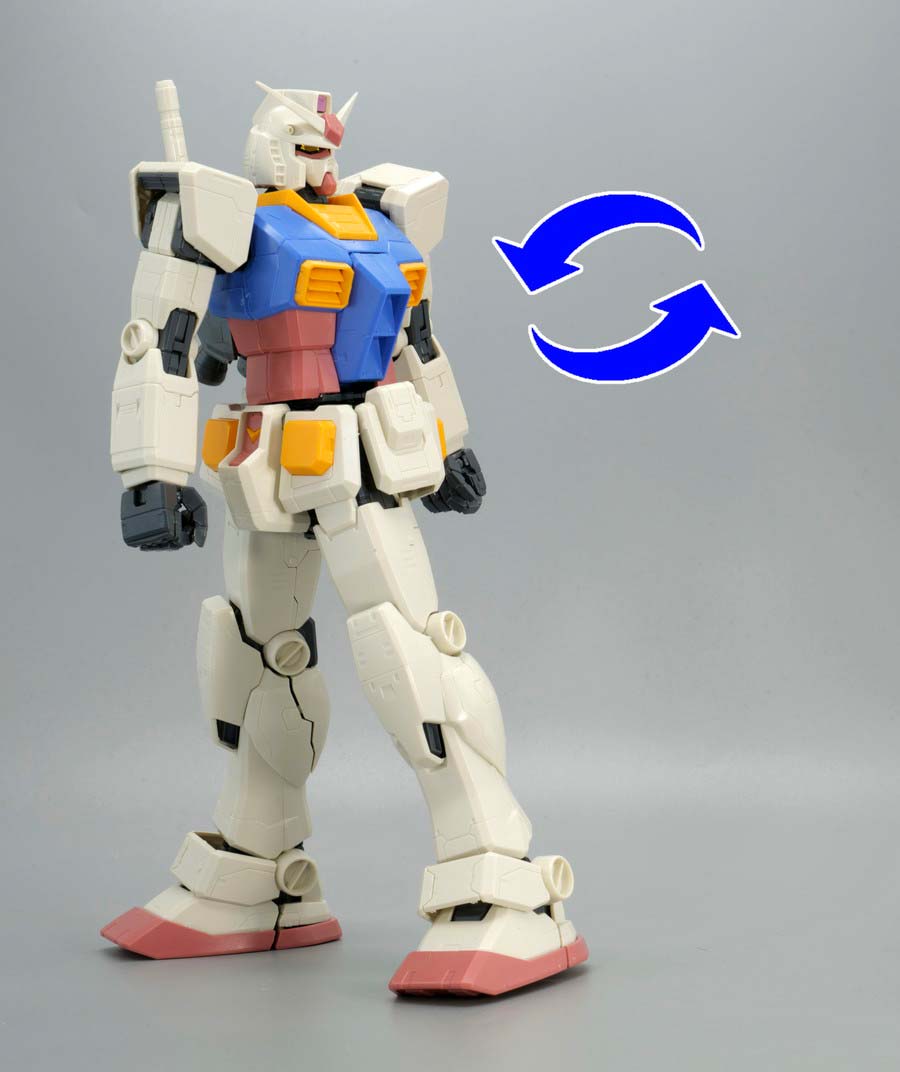 MG 1/100 RX-78-2ガンダム Ver.ONE YEAR WAR 0079のガンプラレビュー画像です