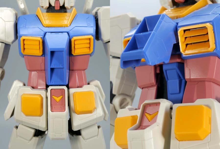 MG 1/100 RX-78-2ガンダム Ver.ONE YEAR WAR 0079のガンプラレビュー画像です