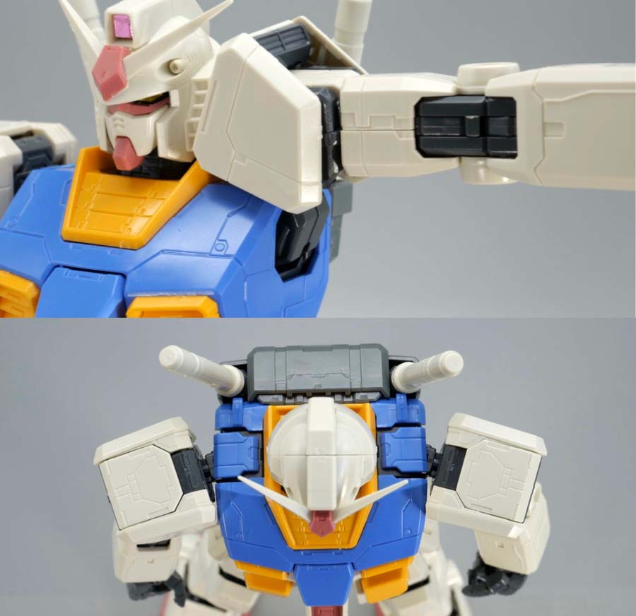 MG 1/100 RX-78-2ガンダム Ver.ONE YEAR WAR 0079のガンプラレビュー画像です