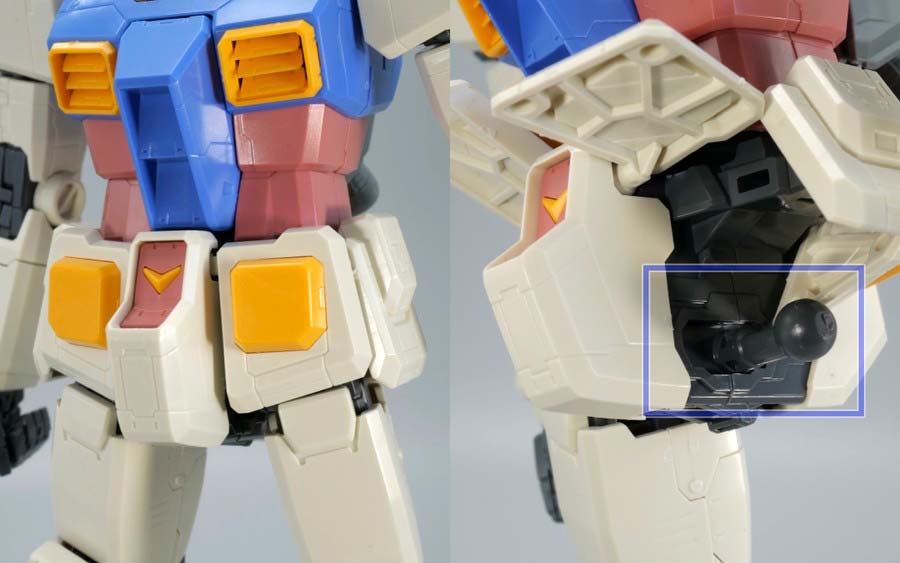 MG 1/100 RX-78-2ガンダム Ver.ONE YEAR WAR 0079のガンプラレビュー画像です