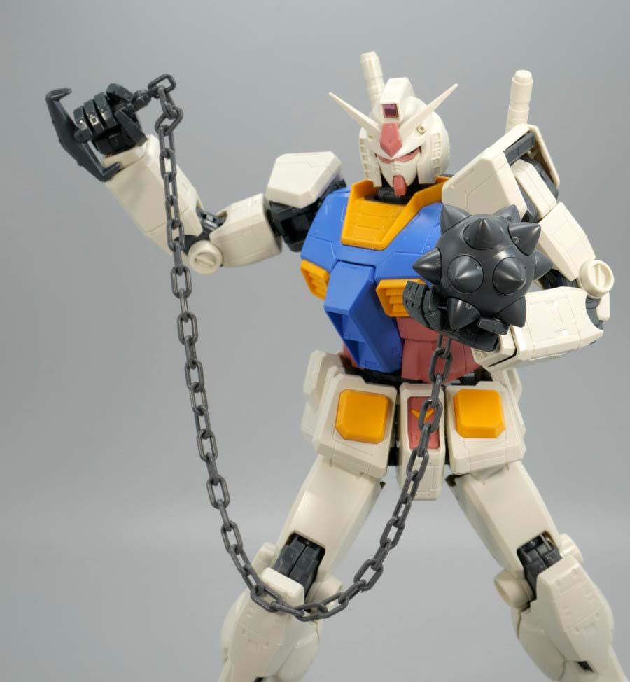 MG 1/100 RX-78-2ガンダム Ver.ONE YEAR WAR 0079のガンプラレビュー画像です