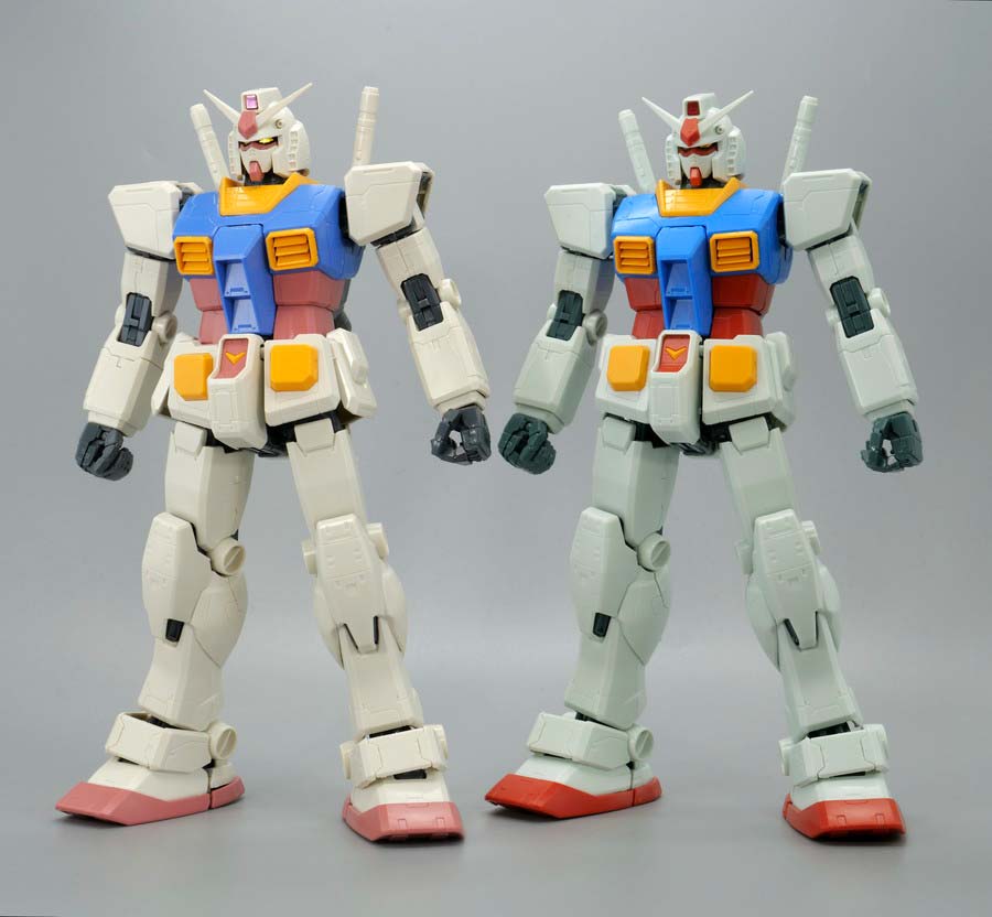 MG 1/100 RX-78-2ガンダム Ver.ONE YEAR WAR 0079のガンプラレビュー画像です