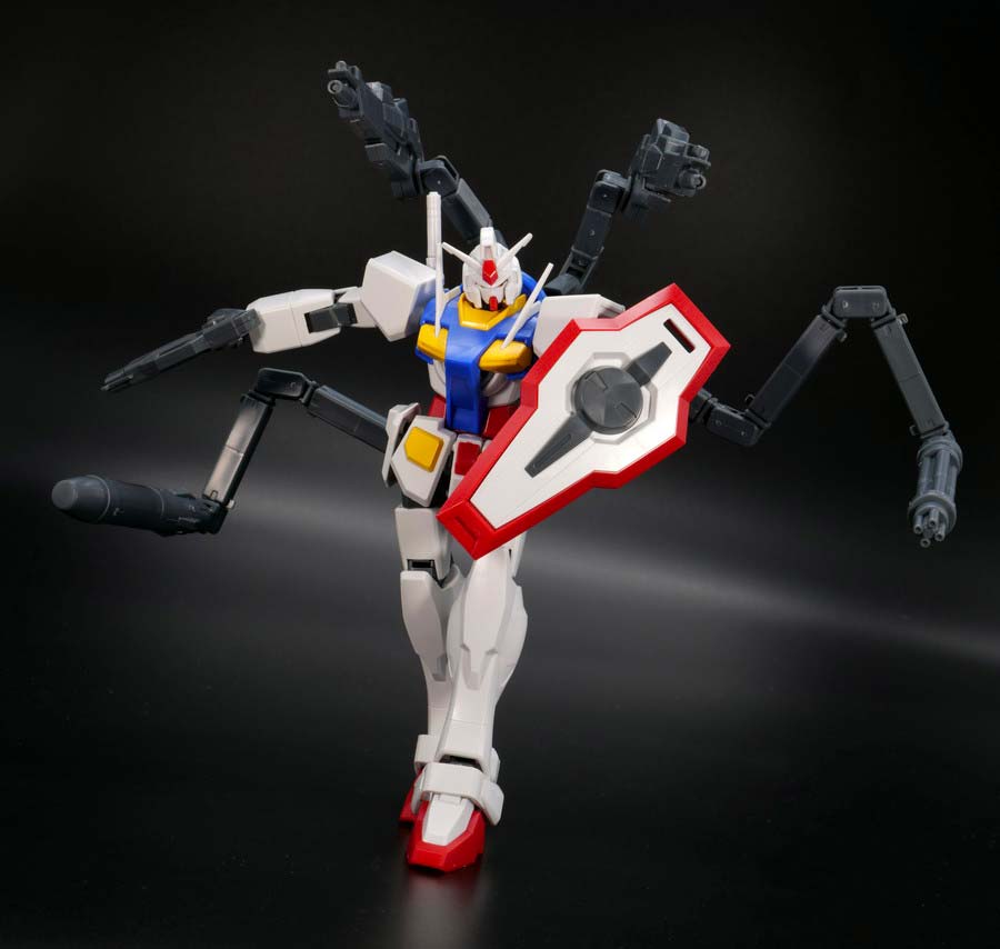 オプションパーツセット ガンプラ07 パワードアームズパワーダーのガンプラレビュー画像です