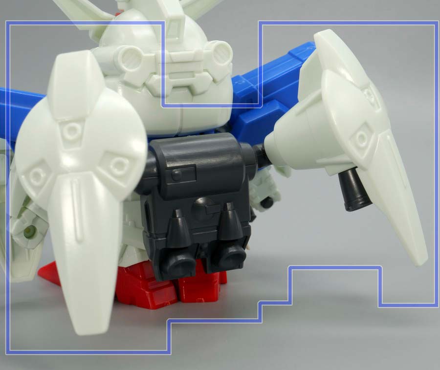 BB戦士 ガンダムGP01Fb（フルバーニアン）のガンプラレビュー画像です