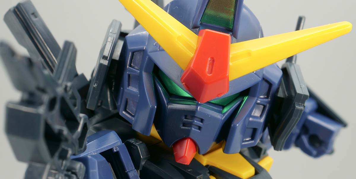 BB戦士ガンダムMk-II ティターンズ仕様のガンプラレビュー画像です