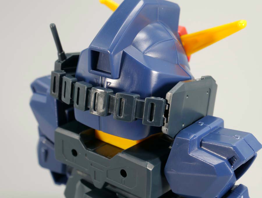 BB戦士ガンダムMk-II ティターンズ仕様のガンプラレビュー画像です