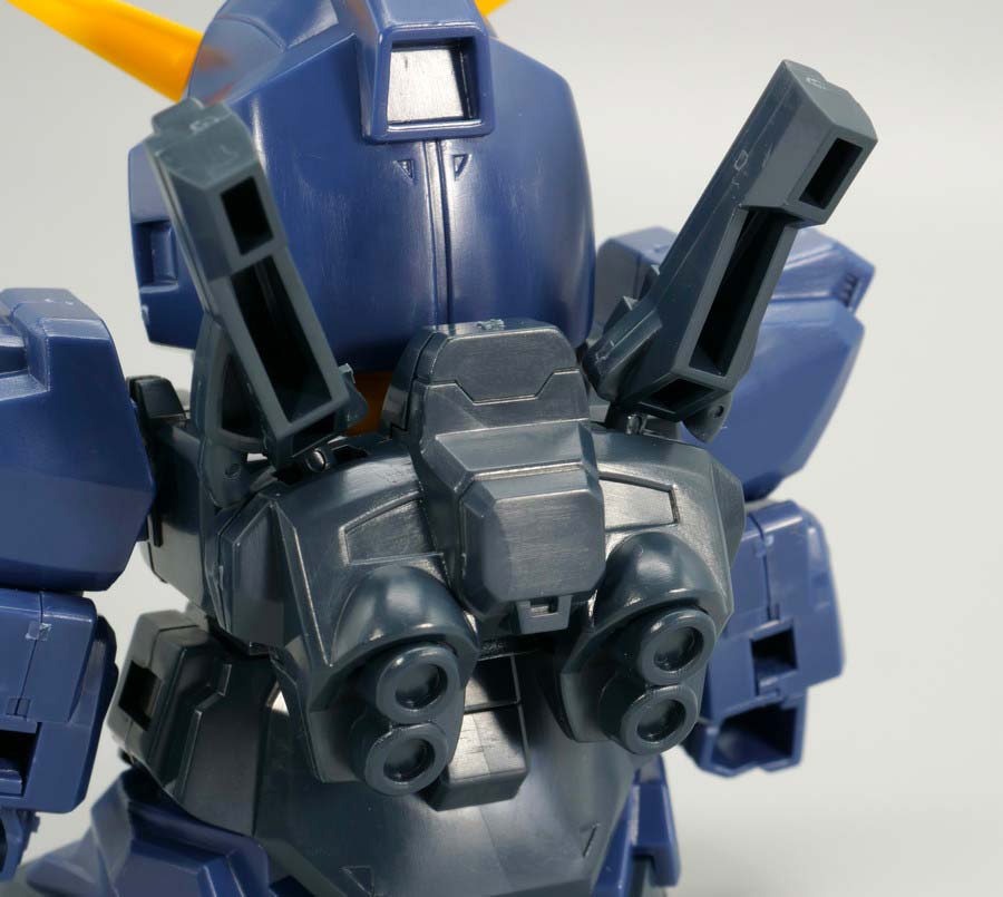 BB戦士ガンダムMk-II ティターンズ仕様のガンプラレビュー画像です