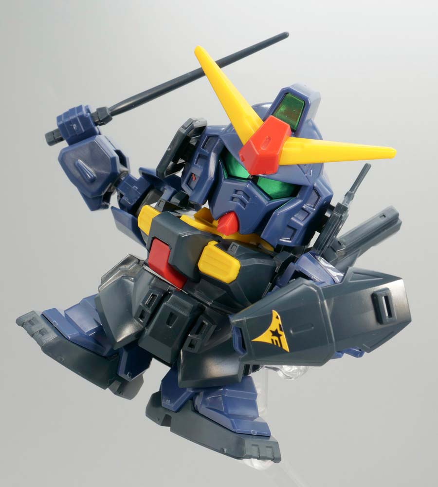 BB戦士ガンダムMk-II ティターンズ仕様のガンプラレビュー画像です