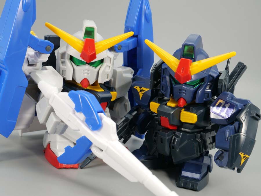 BB戦士227 スーパーガンダムのガンプラレビュー画像です