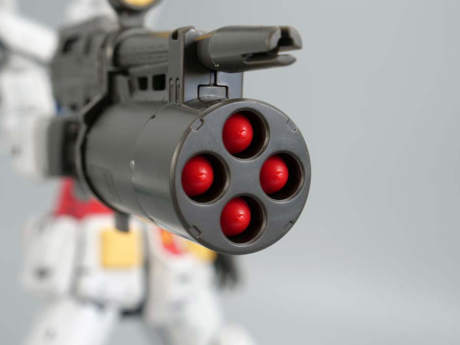 ＲＧ 1/144 RX-78-2 ガンダム Ver.2.0用武器セットのガンプラレビュー画像です