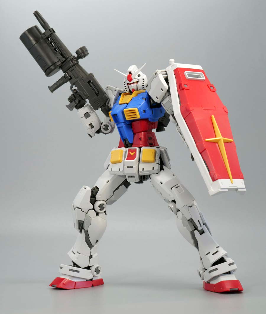 ＲＧ 1/144 RX-78-2 ガンダム Ver.2.0用武器セットのガンプラレビュー画像です