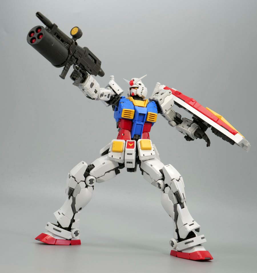 ＲＧ 1/144 RX-78-2 ガンダム Ver.2.0用武器セットのガンプラレビュー画像です