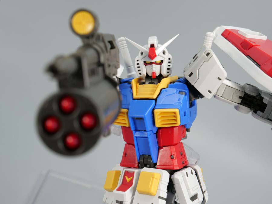 ＲＧ 1/144 RX-78-2 ガンダム Ver.2.0用武器セットのガンプラレビュー画像です