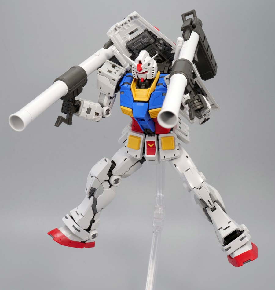 ＲＧ 1/144 RX-78-2 ガンダム Ver.2.0用武器セットのガンプラレビュー画像です