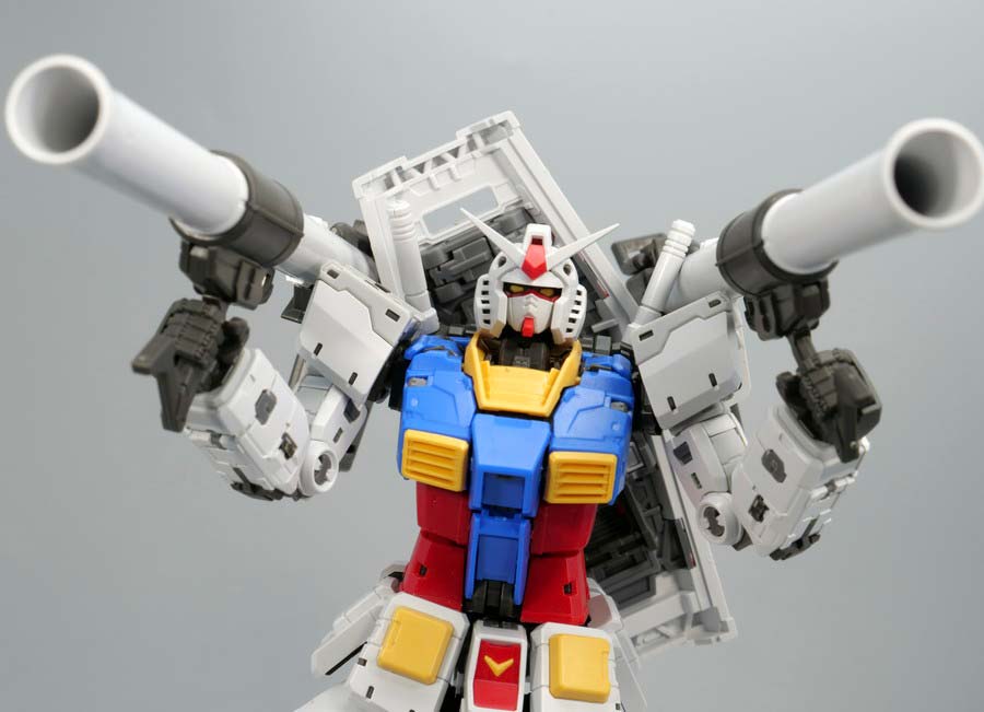 ＲＧ 1/144 RX-78-2 ガンダム Ver.2.0用武器セットのガンプラレビュー画像です