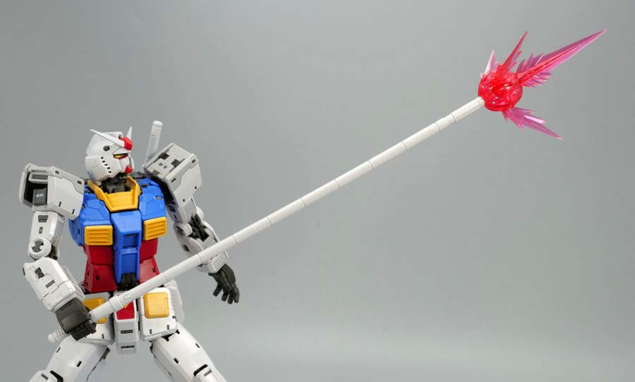 ＲＧ 1/144 RX-78-2 ガンダム Ver.2.0用武器セットのガンプラレビュー画像です