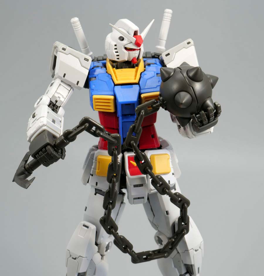 ＲＧ 1/144 RX-78-2 ガンダム Ver.2.0用武器セットのガンプラレビュー画像です