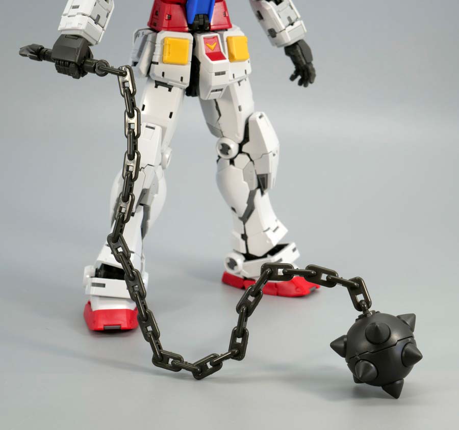 ＲＧ 1/144 RX-78-2 ガンダム Ver.2.0用武器セットのガンプラレビュー画像です