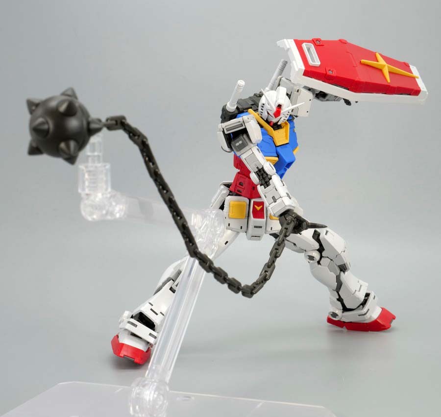 ＲＧ 1/144 RX-78-2 ガンダム Ver.2.0用武器セットのガンプラレビュー画像です