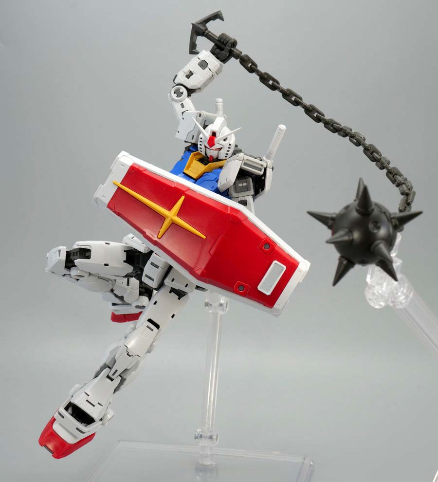 ＲＧ 1/144 RX-78-2 ガンダム Ver.2.0用武器セットのガンプラレビュー画像です