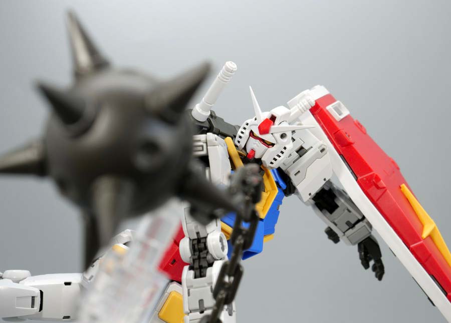 ＲＧ 1/144 RX-78-2 ガンダム Ver.2.0用武器セットのガンプラレビュー画像です