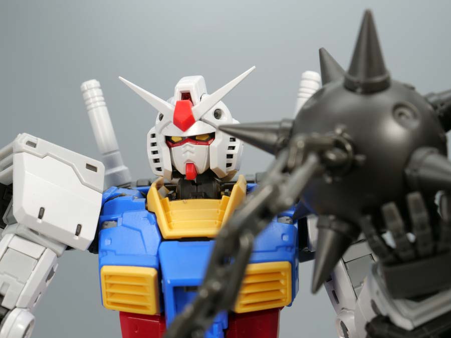 ＲＧ 1/144 RX-78-2 ガンダム Ver.2.0用武器セットのガンプラレビュー画像です