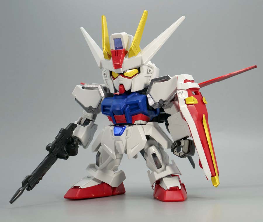 EXスタンダード（SDEX）エールストライクガンダムのガンプラレビュー画像です