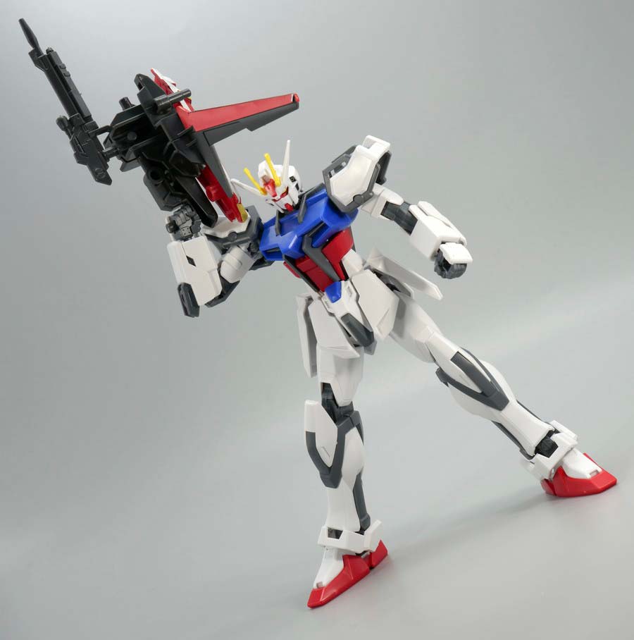 EXスタンダード（SDEX）エールストライクガンダムのガンプラレビュー画像です