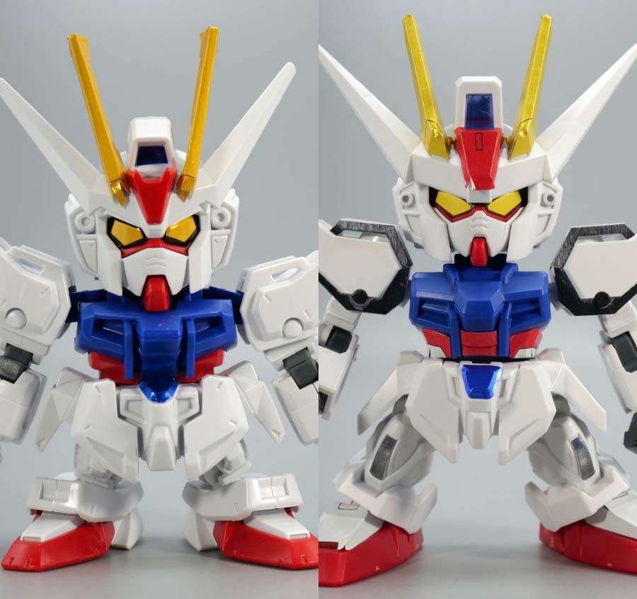 EXスタンダード（SDEX）エールストライクガンダムのガンプラレビュー画像です