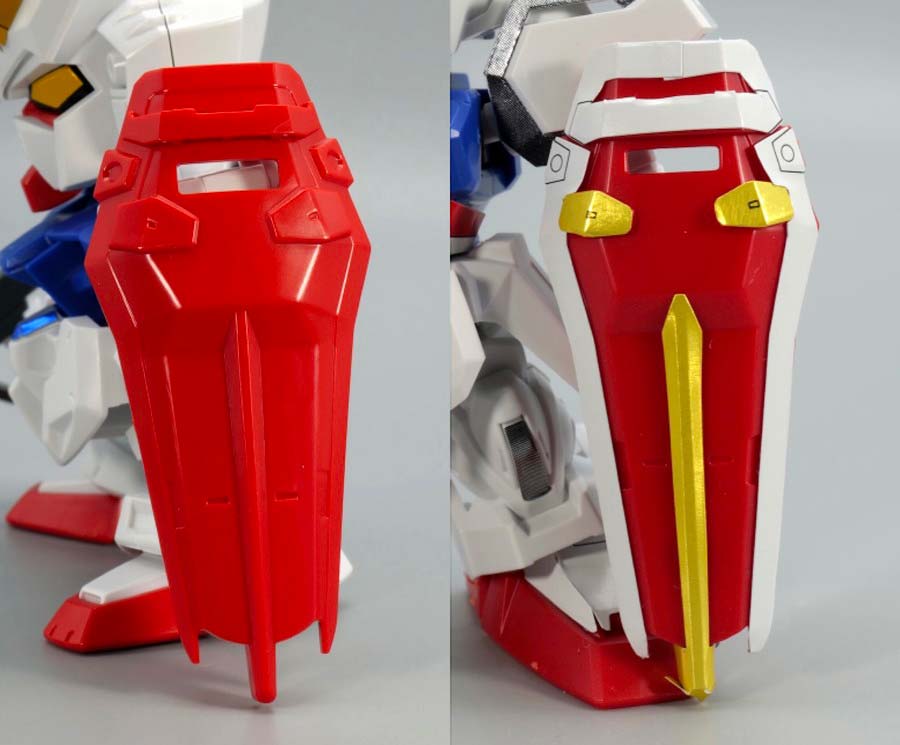 EXスタンダード（SDEX）エールストライクガンダムのガンプラレビュー画像です