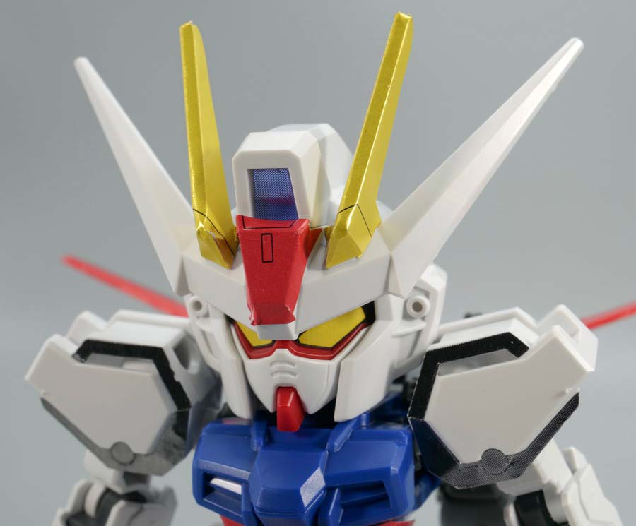 EXスタンダード（SDEX）エールストライクガンダムのガンプラレビュー画像です