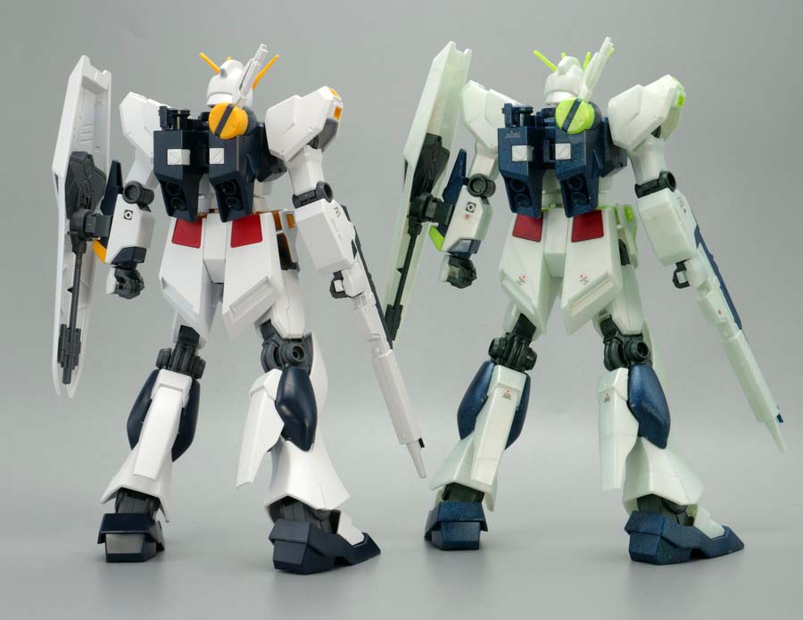 EGガンプラ入り手さげBOX ENTRY GRADE 1/144 νガンダム (サイコフレーム発光イメージカラー)のガンプラレビュー画像です