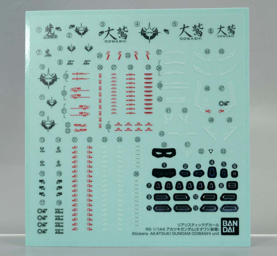 RGアカツキガンダム（オオワシ装備）のガンプラレビュー画像です