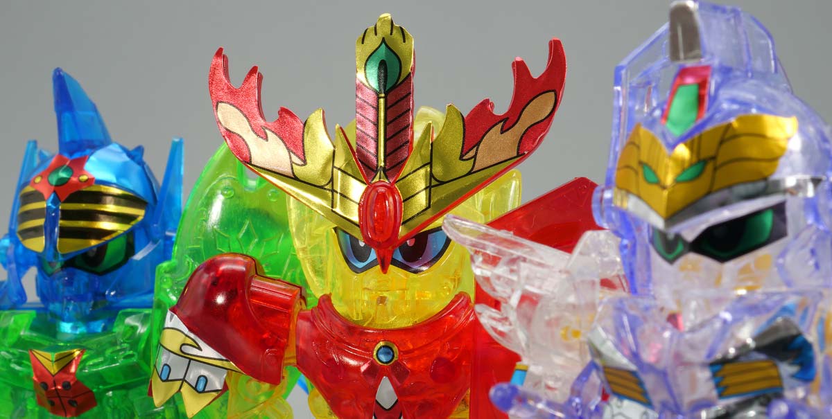 ちーびー戦士 スペシャル1 クリスタル戦士ガンダムナイツのガンプラレビュー画像です