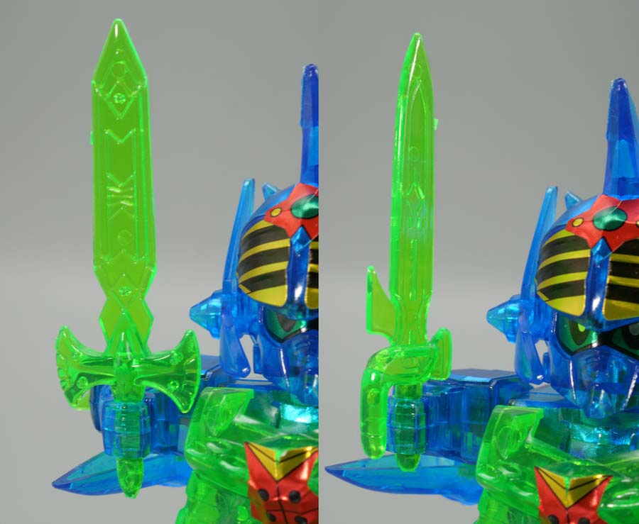 ちーびー戦士 スペシャル1 クリスタル戦士ガンダムナイツのガンプラレビュー画像です