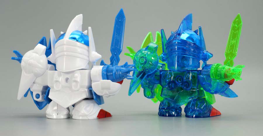 ちーびー戦士 スペシャル1 クリスタル戦士ガンダムナイツのガンプラレビュー画像です