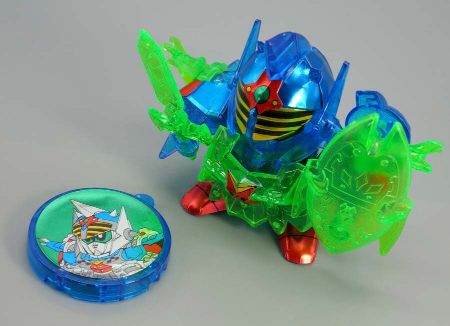 ちーびー戦士 スペシャル1 クリスタル戦士ガンダムナイツのガンプラレビュー画像です