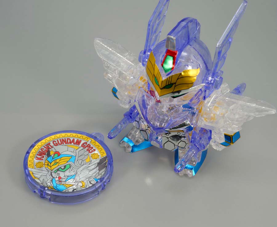 ちーびー戦士 スペシャル1 クリスタル戦士ガンダムナイツのガンプラレビュー画像です