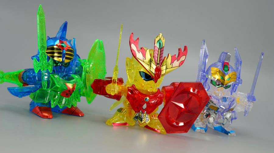 ちーびー戦士 スペシャル1 クリスタル戦士ガンダムナイツのガンプラレビュー画像です