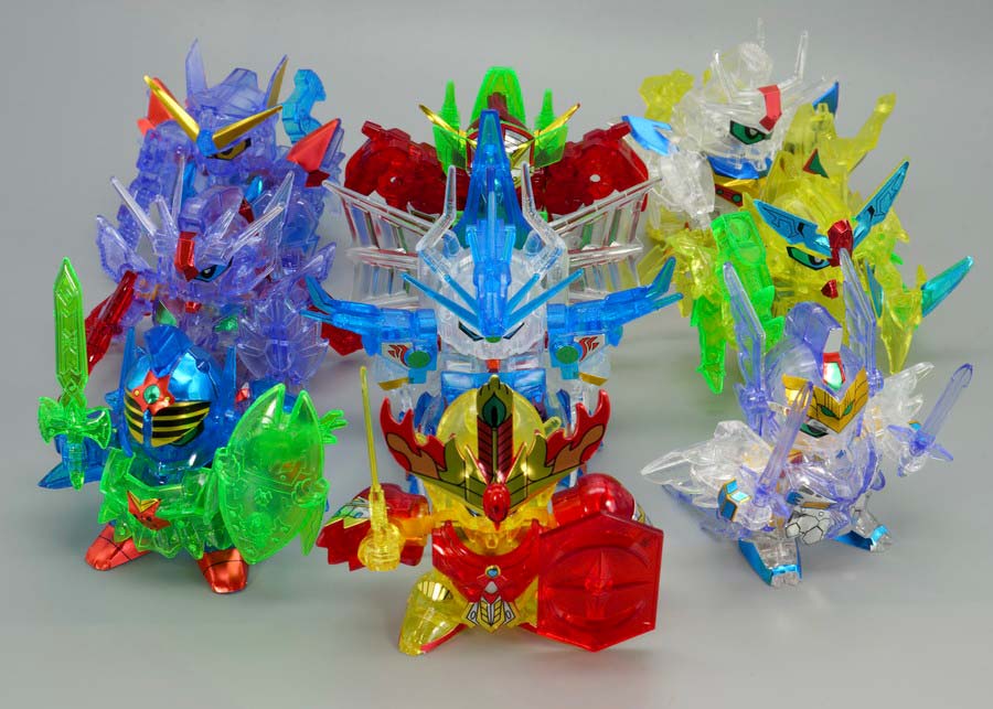 ちーびー戦士 スペシャル1 クリスタル戦士ガンダムナイツのガンプラレビュー画像です