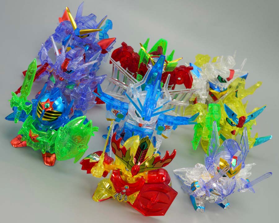 ちーびー戦士 スペシャル1 クリスタル戦士ガンダムナイツのガンプラレビュー画像です
