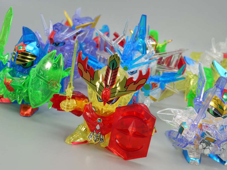 ちーびー戦士 スペシャル1 クリスタル戦士ガンダムナイツのガンプラレビュー画像です