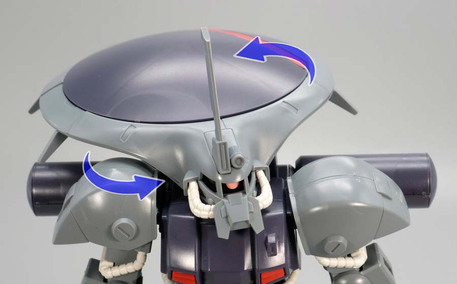 HGアイザック(ユニコーンVer.)のガンプラレビュー画像です