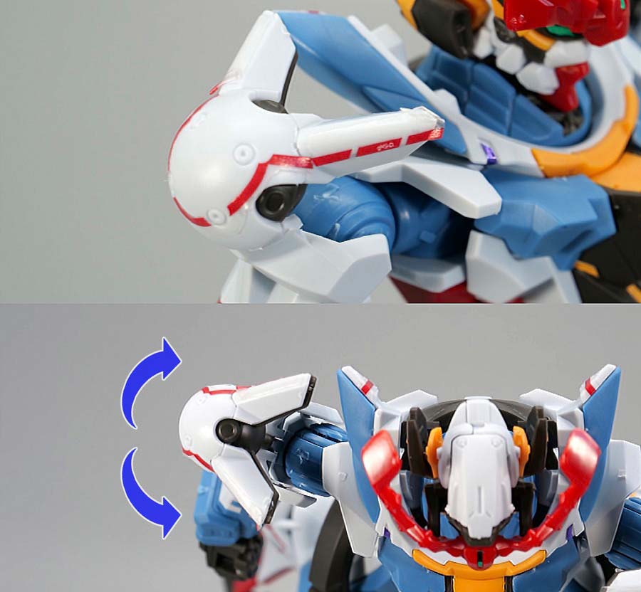 HG GQuuuuuuX（ジークアクス）のガンプラレビュー画像です